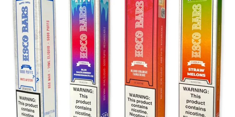 Pastel Cartel ESCO Bars Mega 5000 Puffs Rechargeable.